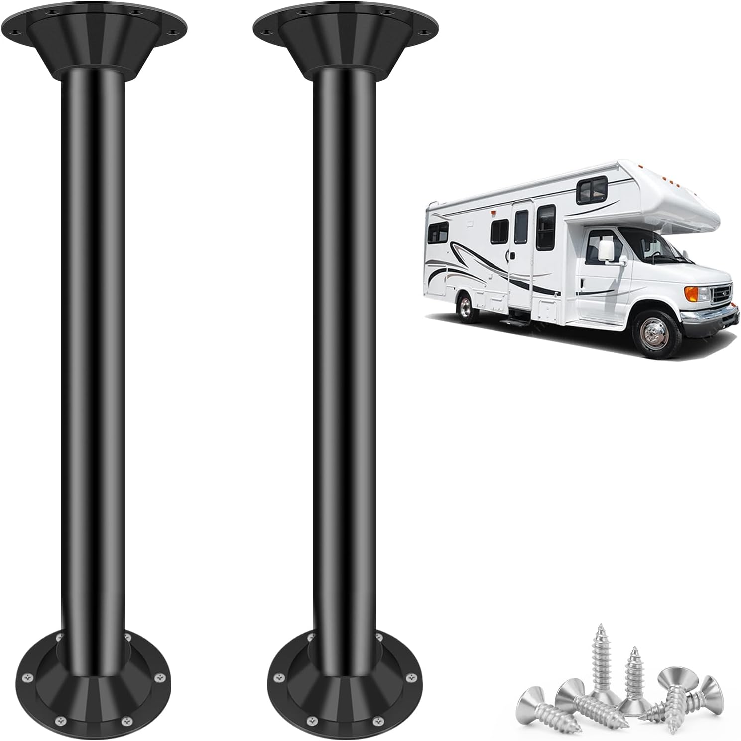 29 in RV Table Legs and Base Mount Set